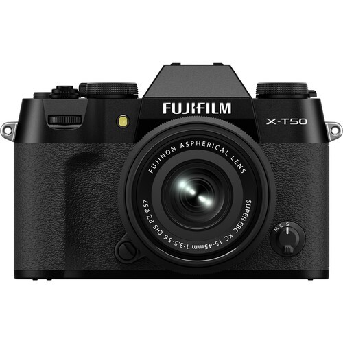 FUJIFILM X-T50 Black Kit XC 15-45mm - 4 Jahre "Swiss Garantie"