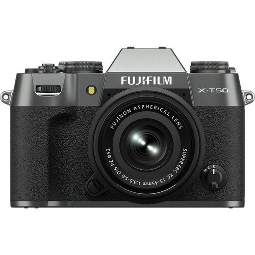 FUJIFILM X-T50 Charcoal Silver Kit XC 15-45mm - 4 Jahre "Swiss Garantie"